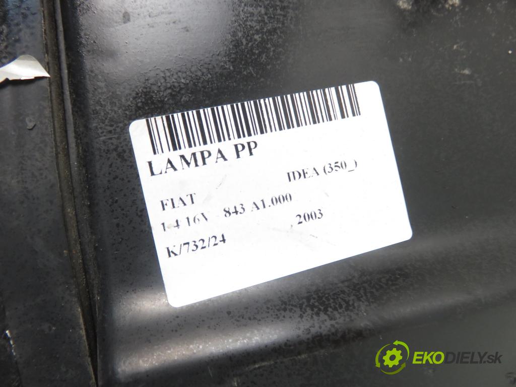 FIAT IDEA (350_) HB 2003 70,00 1.4 16V 95 - 843 A1.000 1368,00 Svetlo PP 51708729