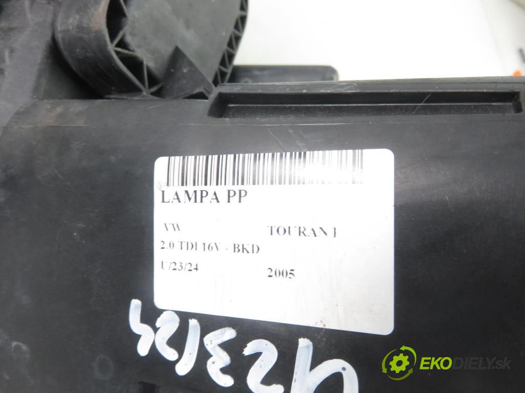 VW TOURAN (1T1, 1T2) MINIVAN 2005 103,00 2.0 TDI 16V 140 - BKD 1968,00 Svetlo PP 0301205202 ; 1T0941006F