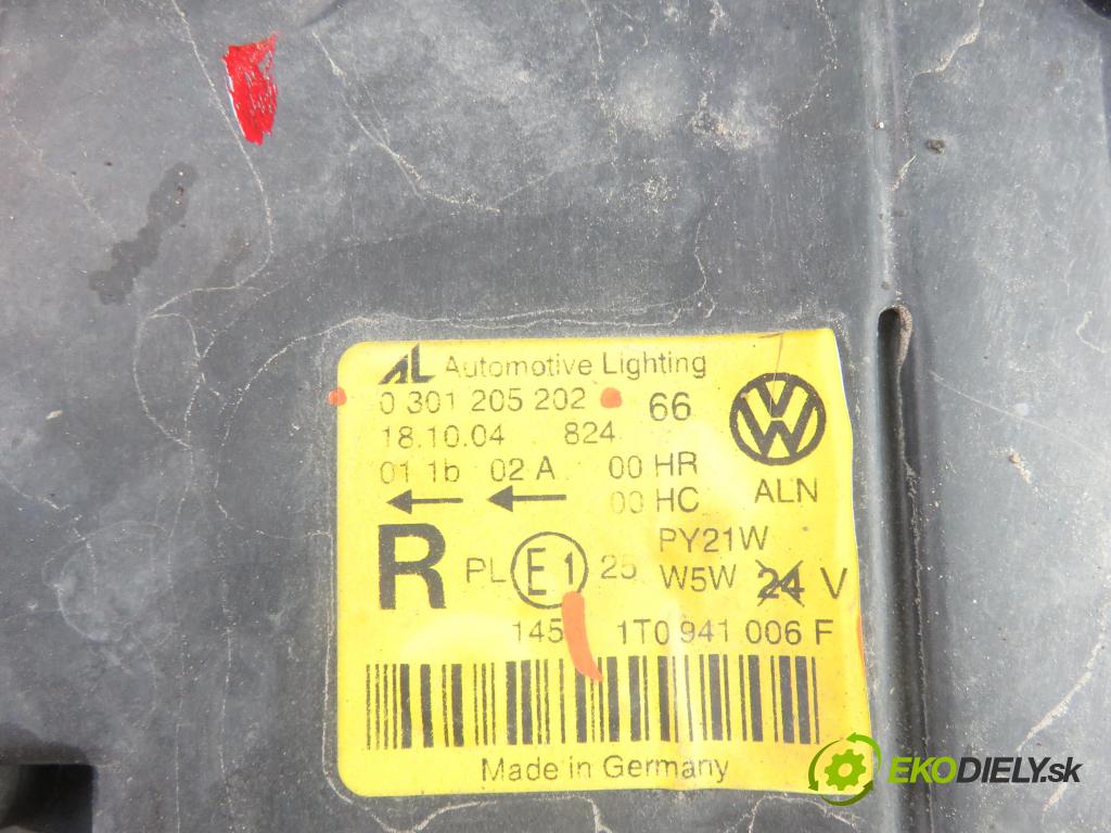 VW TOURAN (1T1, 1T2) MINIVAN 2005 103,00 2.0 TDI 16V 140 - BKD 1968,00 Svetlo PP 0301205202 ; 1T0941006F