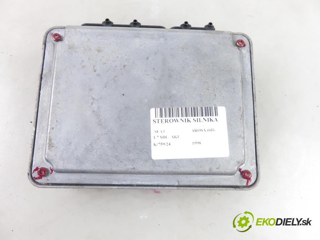 SEAT AROSA (6H) HB 1998 44,00 1.7 SDI - AKU 1716,00 Riadiaca jednotka Motor 038906013L ; 0281001748
