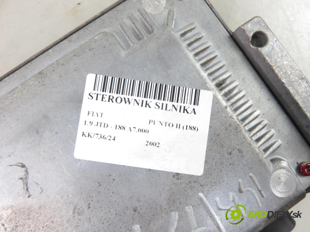 FIAT PUNTO (188_) HB 2002 63,00 1.9 JTD - 188 A7.000 1910,00 řídící jednotka motora 46815965 ; 0281010846