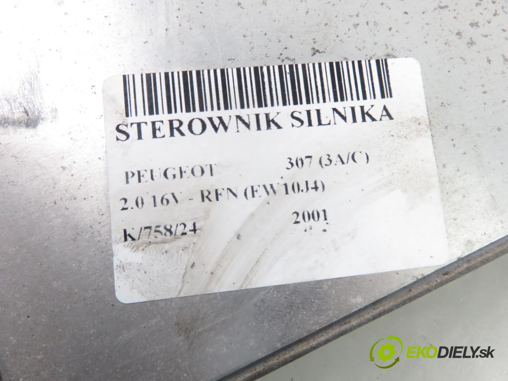 PEUGEOT 307 (3A/C) HB 2001 0,00 2.0 16V - RFN (EW10J4) 1997,00 Riadiaca jednotka Motor IAW48P236 ; 9642606280