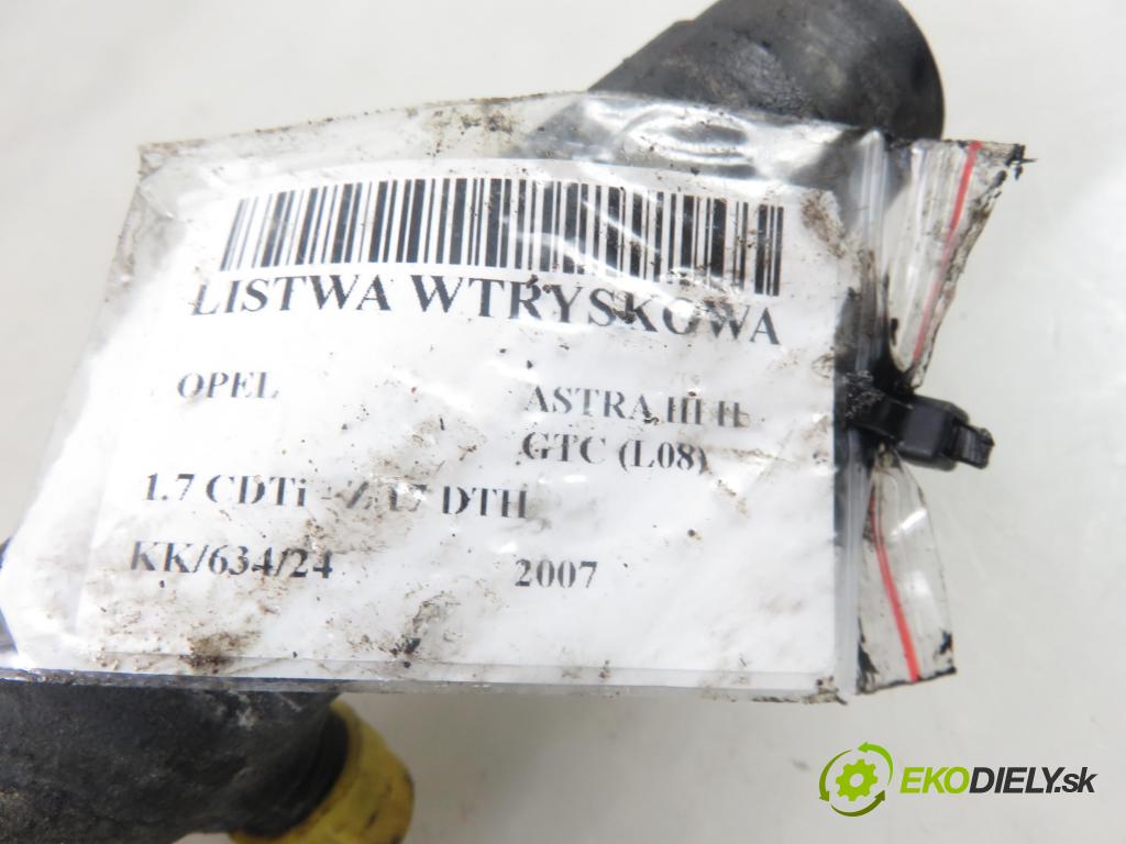 OPEL ASTRA H GTC (L08) HB 2007 74,00 1.7 CDTi - Z 17 DTH 1686,00 Lišta vstrekovacia 0445214094 (Vstrekovacie lišty)