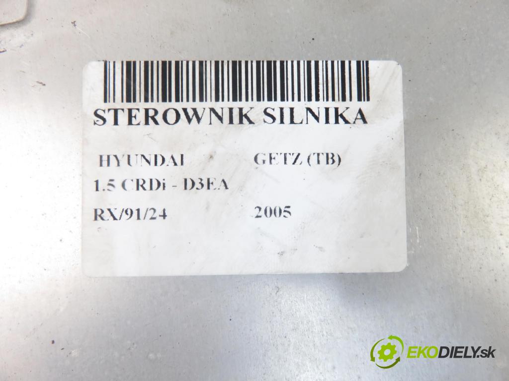 HYUNDAI GETZ (TB) HB 2005 60,00 1.5 CRDi - D3EA 1493,00 řídící jednotka motora 3910127711 ; 0281011260
