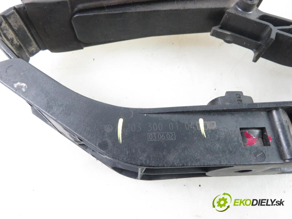 MERCEDES-BENZ KLASA E (W211) SEDAN 2002 110,00 E 220 CDI (211.006) 150 - OM 646.961 2148,00 Potenciometer plynu 2033000104 (Pedále)