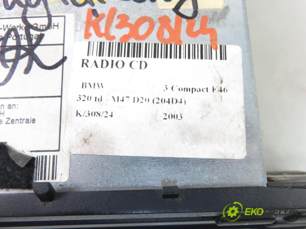 BMW 3 Compact (E46) HB 2003 110,00 320 td 150 - M47 D20 (204D4) 1995,00 RADIO CD 6909882