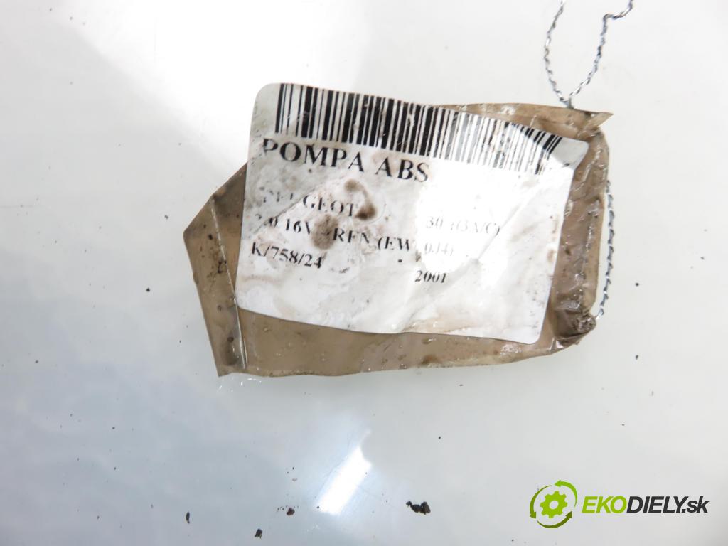 PEUGEOT 307 (3A/C) HB 2001 0,00 2.0 16V - RFN (EW10J4) 1997,00 Pumpa ABS 9643777980 ; 0265216757 ; 0273004562 (Pumpy ABS)