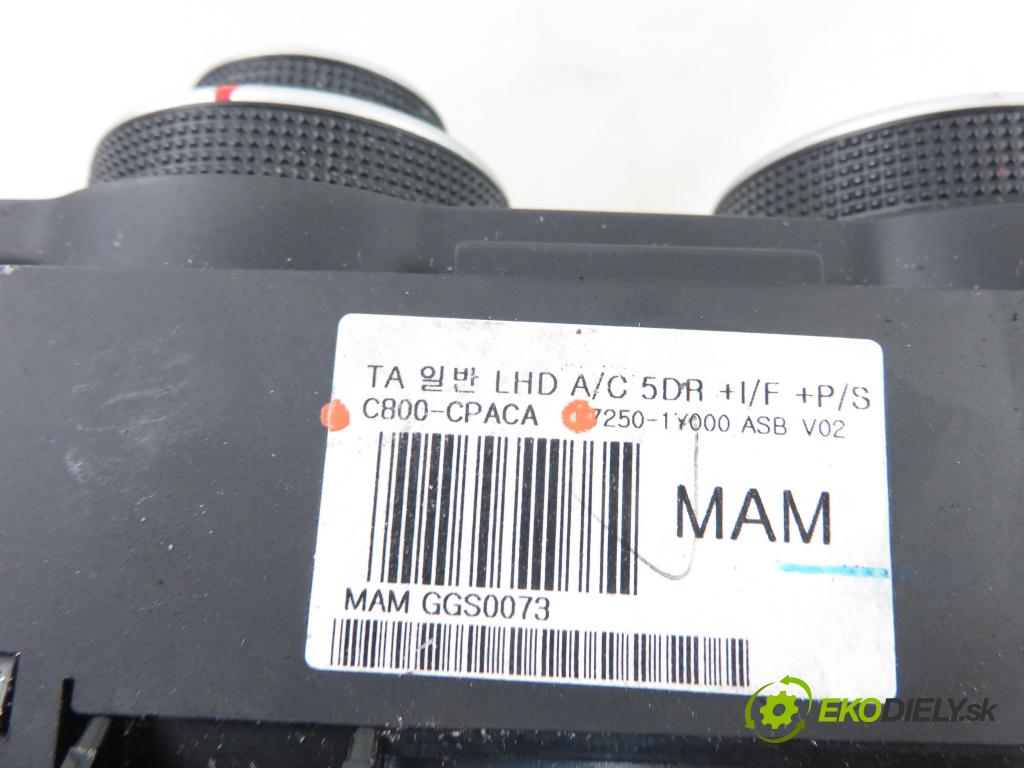 KIA PICANTO (TA) HB 2011 0,00 1 - G3LA 998,00 Panel kúrenia KLIMATIZACE: C800CPACA