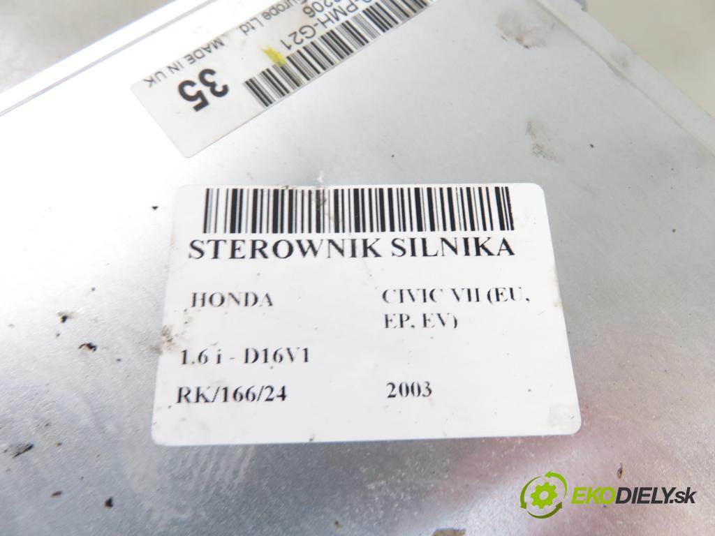 HONDA CIVIC VII Hatchback (EU, EP, EV) HB 2003 81,00 1.6 i - D16V1 1590,00 Riadiaca jednotka Motor 37820PMHG21