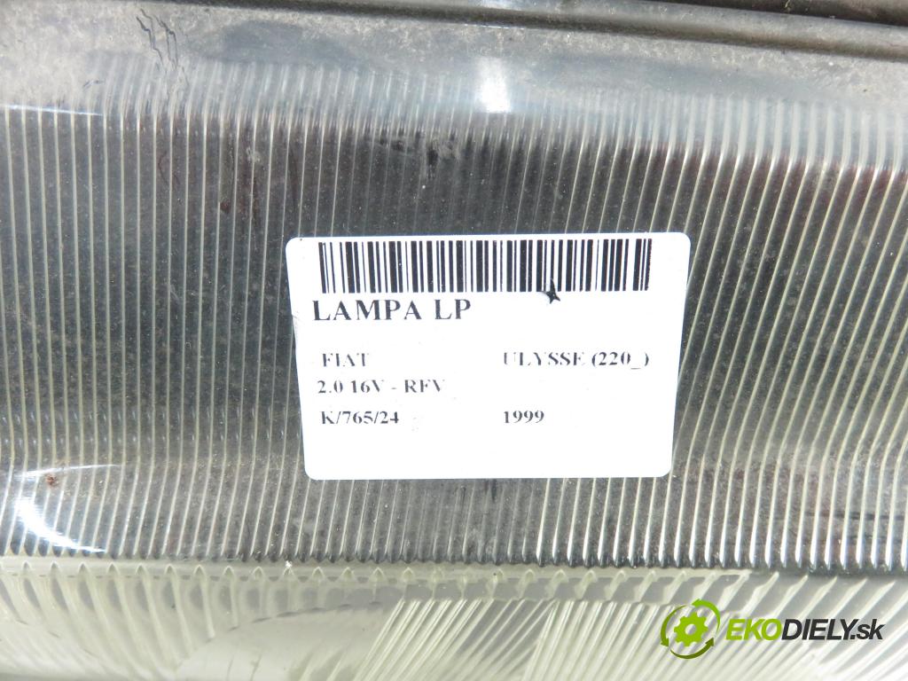 FIAT ULYSSE (220_) MINIVAN 1999 97,00 2.0 16V 132 - RFV 1998,00 Svetlo LP 60979770G