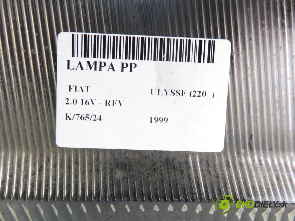 FIAT ULYSSE (220_) MINIVAN 1999 97,00 2.0 16V 132 - RFV 1998,00 Svetlo PP 60979760D