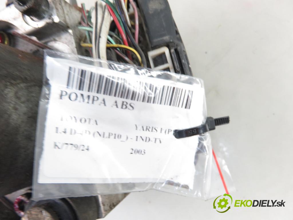 TOYOTA YARIS (_P1_) HB 2003 55,00 1.4 D-4D (NLP10_) - 1ND-TV 1364,00 Pumpa ABS 4451052300 ; 8954152230 (Pumpy ABS)