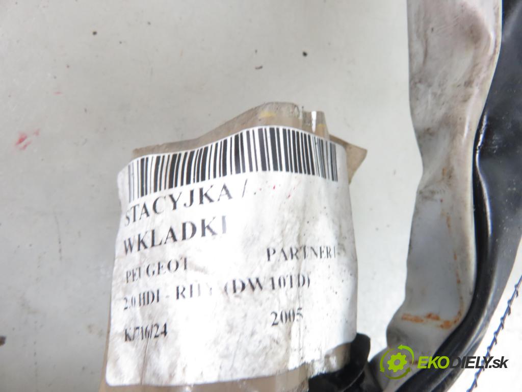 PEUGEOT PARTNER Combispace (5F) KOMBIVAN 2005 66,00 2.0 HDI - RHY (DW10TD) 1997,00 spinačka  (Spínacie skrinky a kľúče)