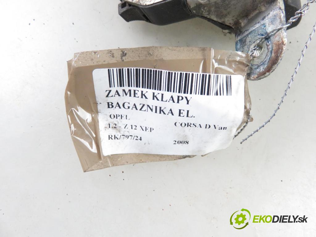 OPEL CORSA D Van HB 2008 0,00 1.2 - Z 12 XEP 1229,00 zámok dveří kufr EL.
