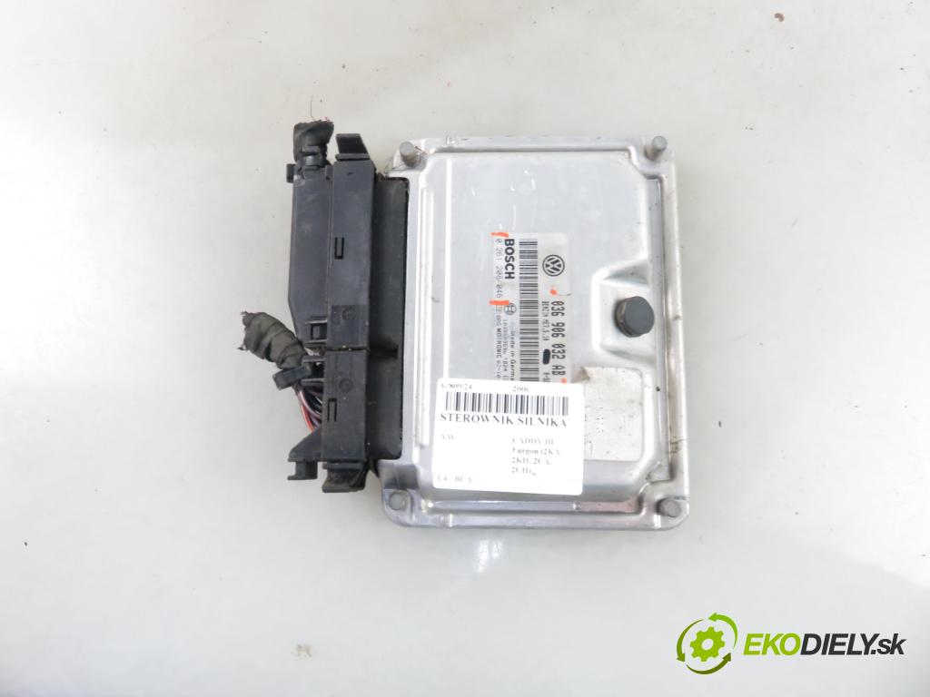 VW CADDY III Furgon (2KA, 2KH, 2CA, 2CH) FURGON 2006 55,00 1.4 - BCA 1390,00 Riadiaca jednotka Motor 036906032AB ; 0261208046