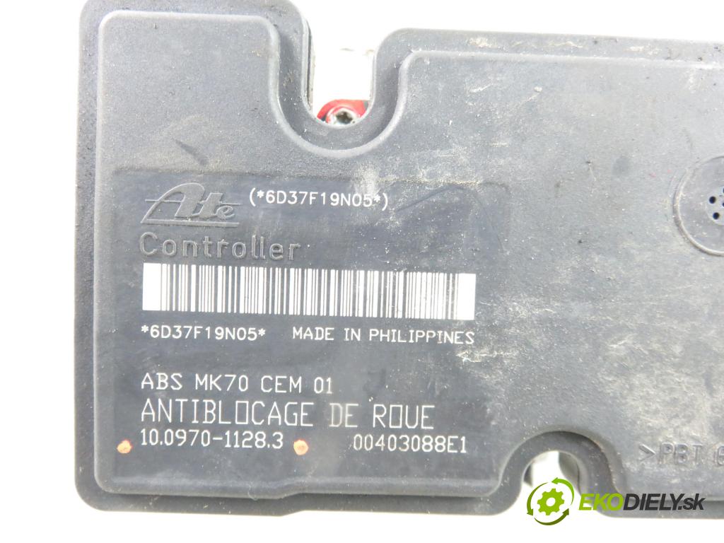 PEUGEOT 206 liftback (2A/C) HB 2007 55,00 1.4 75 - KFW 1360,00 Pumpa ABS 9659136980 ; 10097011283 (Pumpy ABS)