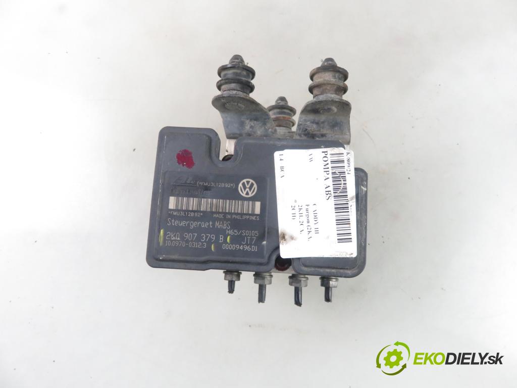 VW CADDY III Furgon (2KA, 2KH, 2CA, 2CH) FURGON 2006 55,00 1.4 - BCA 1390,00 Pumpa ABS 2K0907379B ; 2K0614117B ; 10097003123 (Pumpy ABS)