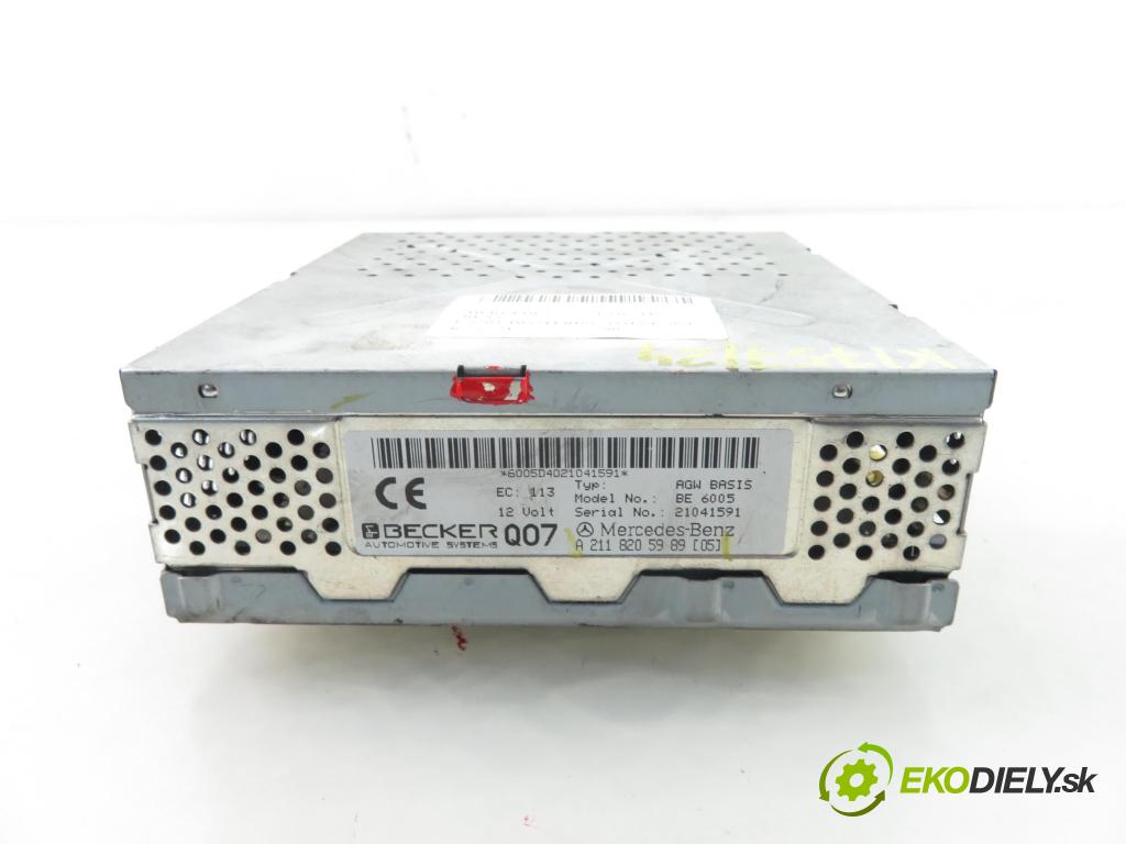 MERCEDES-BENZ KLASA E (W211) SEDAN 2002 130,00 E 270 CDI 177 - OM 647.961 2685,00 Zosilňovač A2118205989 (Zosilňovače)