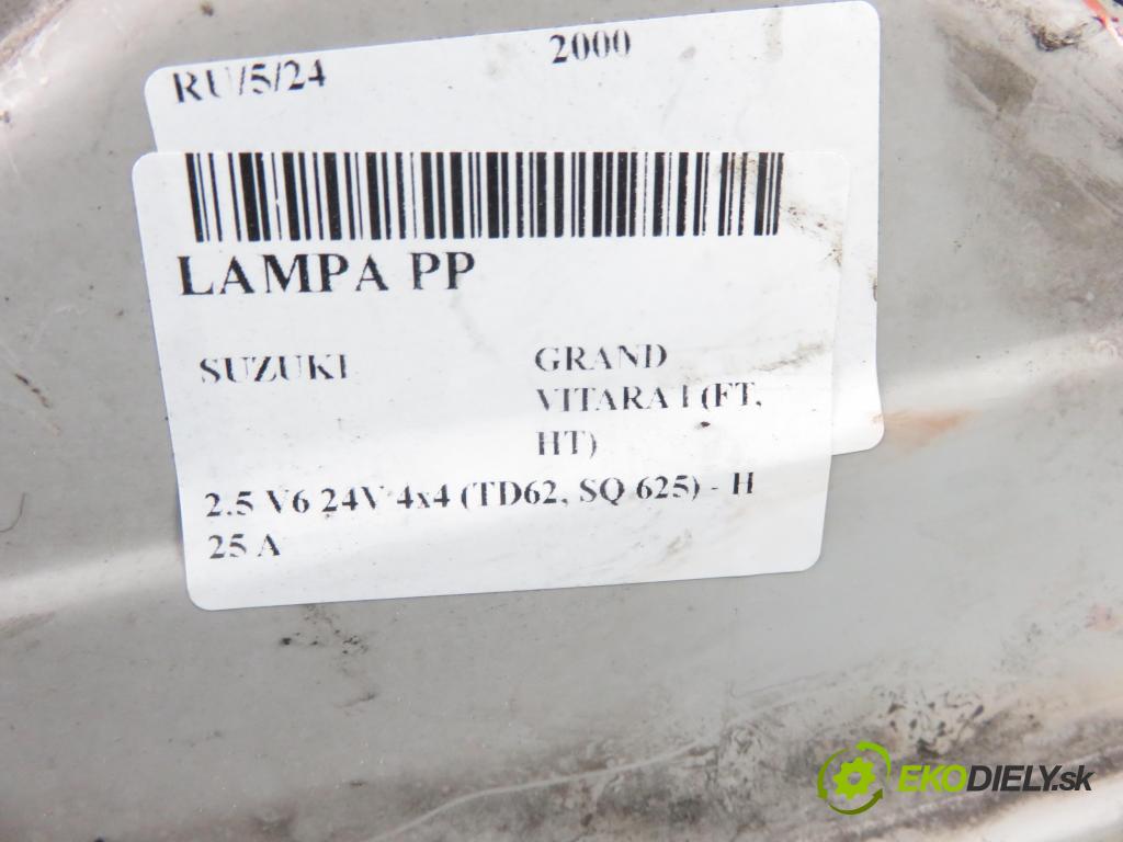 SUZUKI GRAND VITARA I (FT, HT) SUV 2000 106,00 2.5 V6 24V 4x4 (TD62, SQ 625) - H 25 A 2493,00 Svetlo PP 10032078