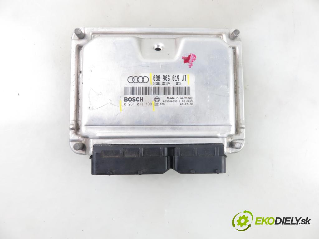 AUDI A4 (8E2, B6) SEDAN 2002 96,00 1.9 TDI PD 130 1896,00 Riadiaca jednotka Motor 038906019JT ; 0281011138