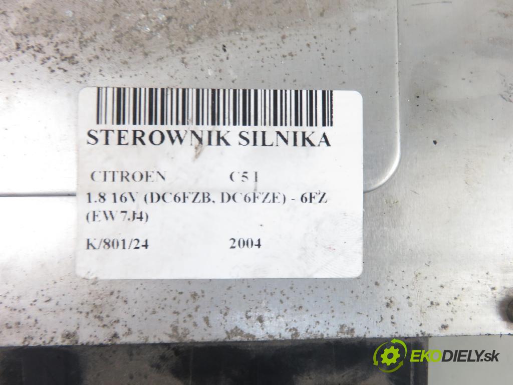 CITROEN C5 I (DC_) SEDAN 2004 85,00 1.8 16V (DC6FZB, DC6FZE) - 6FZ (EW7J4) 1749,00 Riadiaca jednotka Motor 9644674580 ; 9650133080