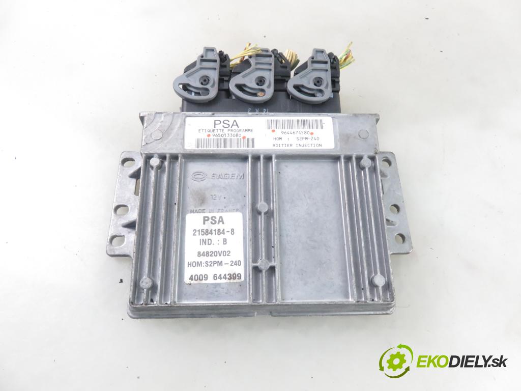 CITROEN C5 I (DC_) SEDAN 2004 85,00 1.8 16V (DC6FZB, DC6FZE) - 6FZ (EW7J4) 1749,00 Riadiaca jednotka Motor 9644674580 ; 9650133080