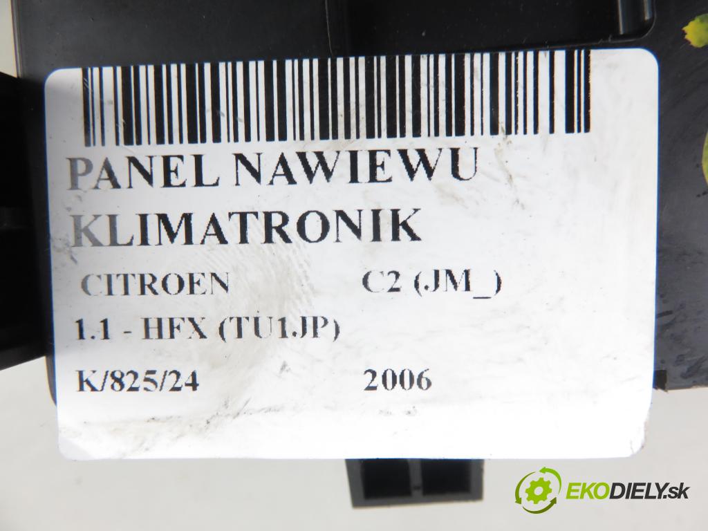 CITROEN C2 (JM_) HB 2006 44,00 1.1 - HFX (TU1JP) 1124,00 Panel kúrenia KLIMATRONIK 96588239XT