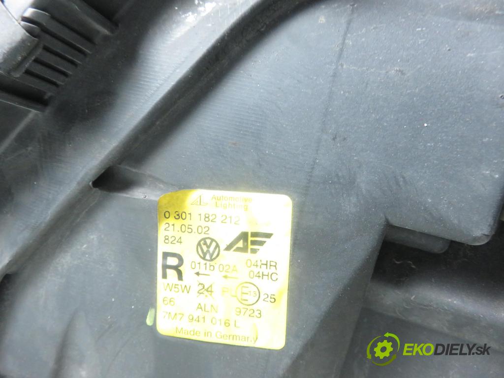 SEAT ALHAMBRA (7V8, 7V9) MINIVAN 2002 85,00 2.0 i - ATM 1984,00 Svetlo PP 0301182212 ; 7M7941016L