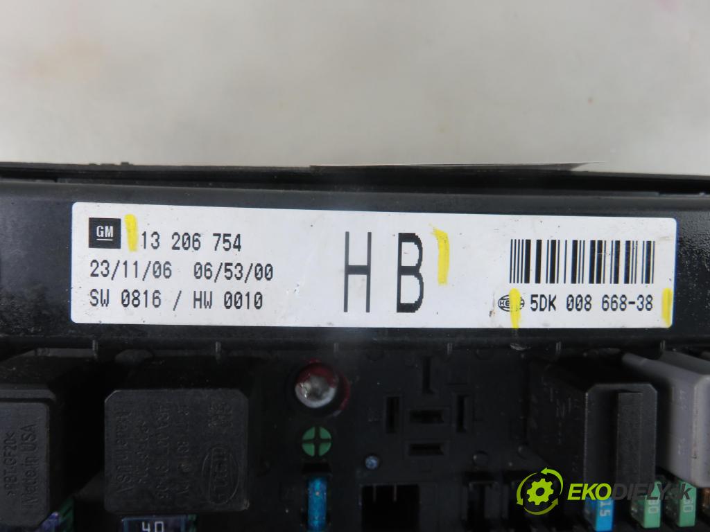 OPEL ASTRA H GTC (L08) HB 2007 74,00 1.7 CDTi - Z 17 DTH 1686,00 MODUL BSI 13206754HB ; 5DK00868838