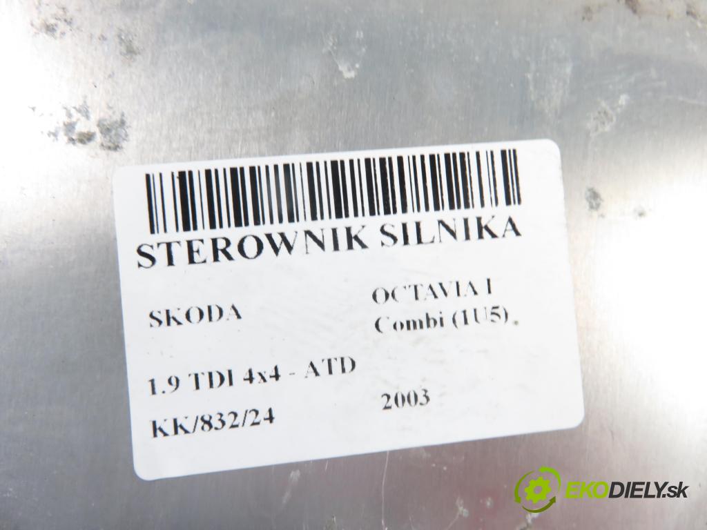 SKODA OCTAVIA I Combi (1U5) KOMBI 2003 74,00 1.9 TDI 4x4 - ATD 1896,00 Riadiaca jednotka Motor 038906019DL ; 0281011077