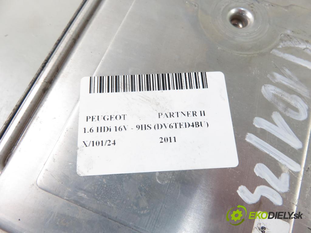 PEUGEOT PARTNER Skrzynia KOMBIVAN 2011 66,00 1.6 HDi 16V - 9HS (DV6TED4BU) 1560,00 Riadiaca jednotka Motor 9666975480 ; 0281013329 ; 9653958980