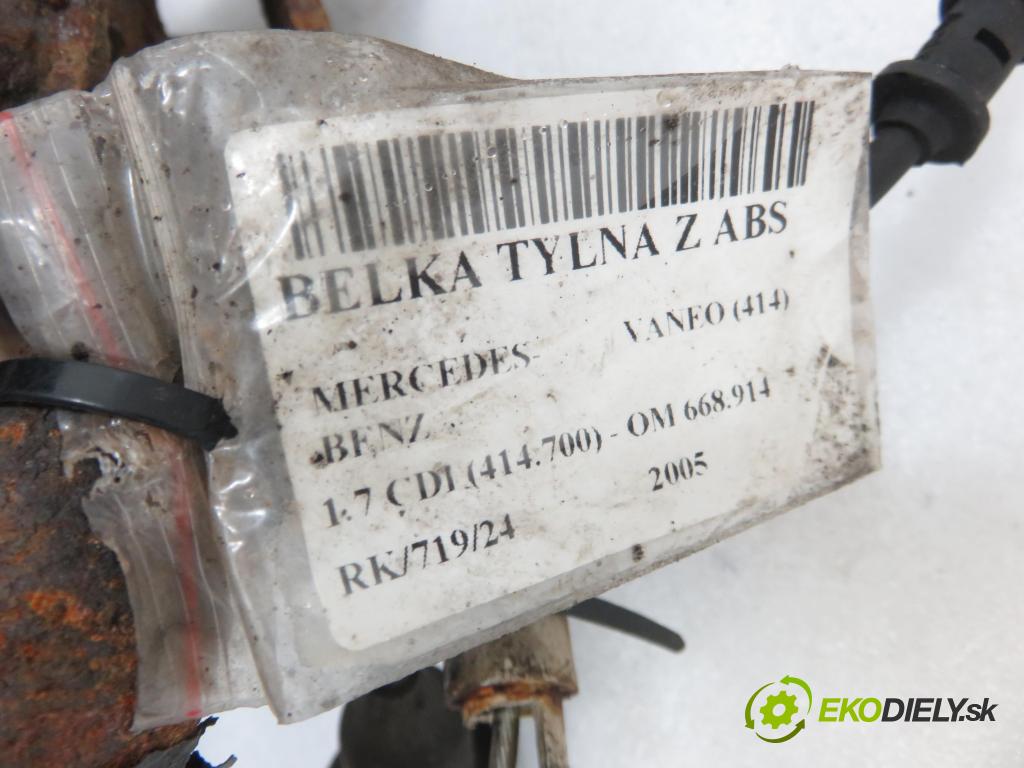 MERCEDES-BENZ VANEO (414) MINIVAN 2005 67,00 1.7 CDI (414.700) - OM 668.914 1689,00 Výstuha zadná ABS 