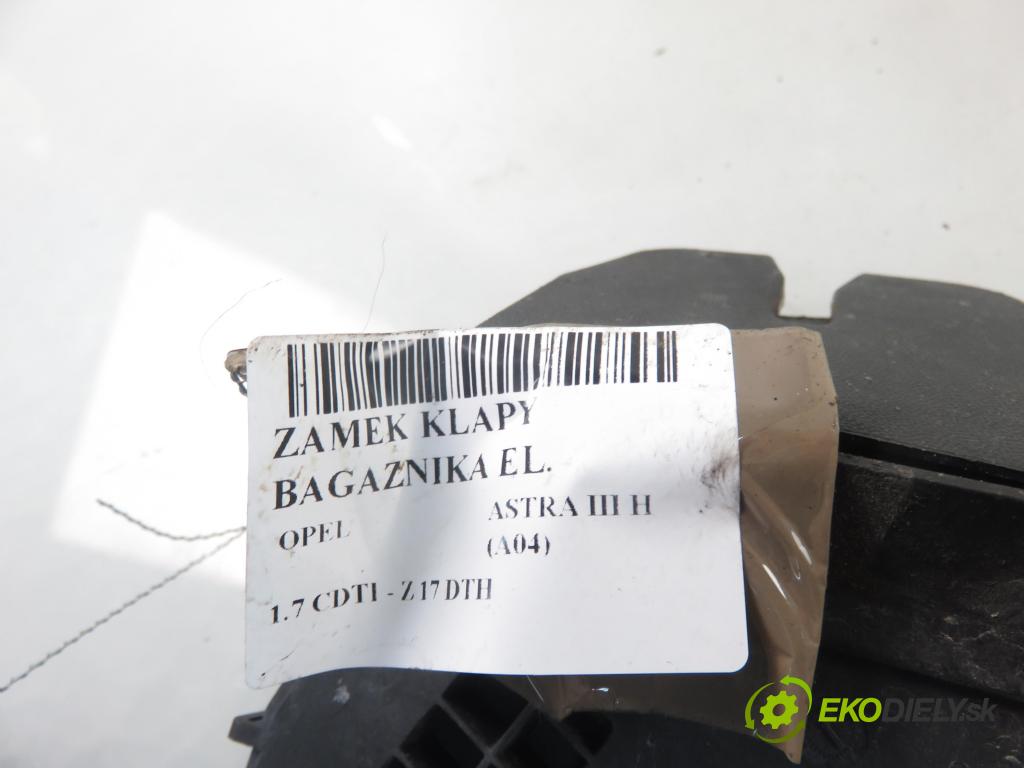 OPEL ASTRA H (A04) HB 2004 74,00 1.7 CDTI 100 - Z 17 DTH 1686,00 zámok dveří kufr EL. 1317285