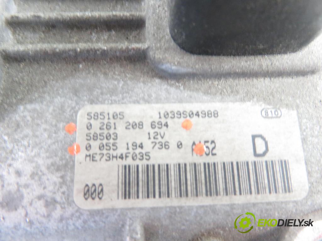 FIAT STILO (192_) HB 2005 66,00 1.4 16V - 192 B2.000 1368,00 Riadiaca jednotka Motor 0261208694 ; 00551947360