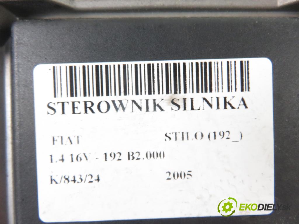 FIAT STILO (192_) HB 2005 66,00 1.4 16V - 192 B2.000 1368,00 Riadiaca jednotka Motor 0261208694 ; 00551947360