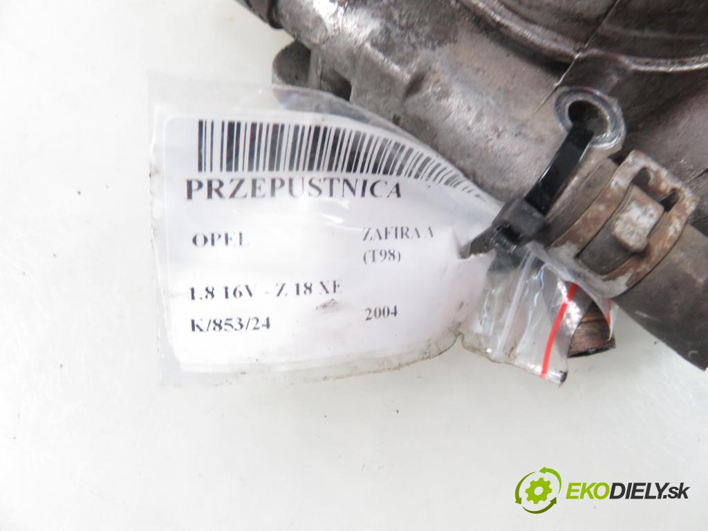 OPEL ZAFIRA A Nadwozie Wielkopojemne (MPV) (T98) MINIVAN 2004 92,00 1.8 16V 125 - Z 18 XE 1796,00 Škrtiaca klapka 5WS91703 (Škrtiace klapky)