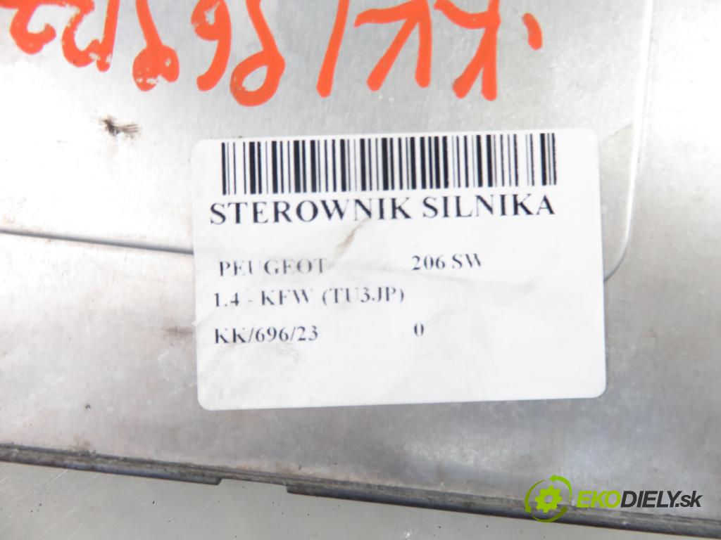 PEUGEOT 206 SW (2E/K) KOMBI 2004 55,00 1.4 - KFW (TU3JP) 1360,00 Riadiaca jednotka Motor 9652202780 ; 9644625680