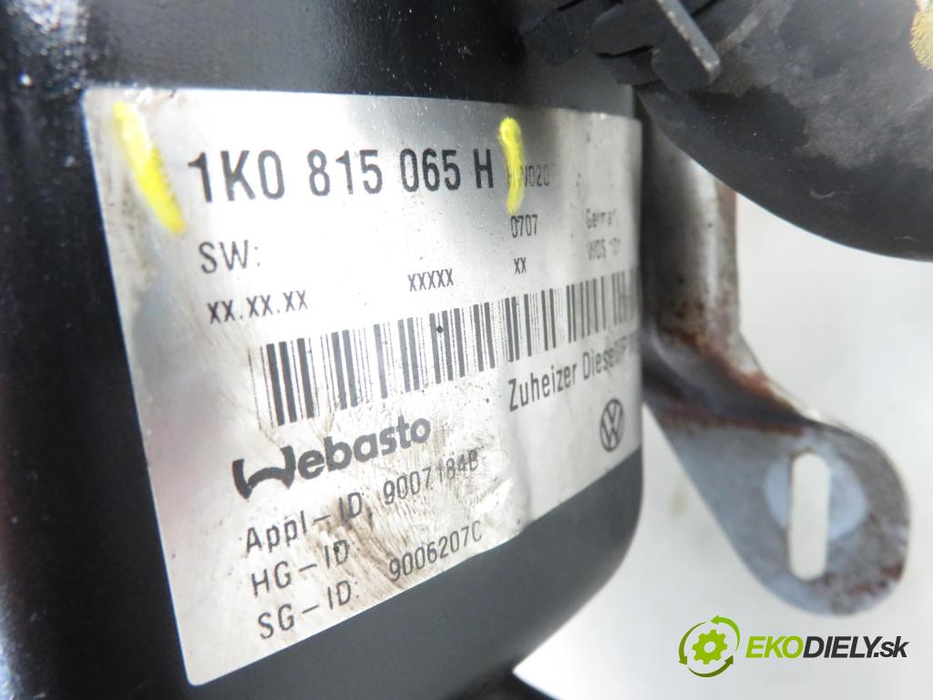 VW TOURAN (1T1, 1T2) MINIVAN 2003 74,00 1.9 TDI PD 100 - AVQ 1896,00 Webasto 1K0815065H (Webasto ohřívače)