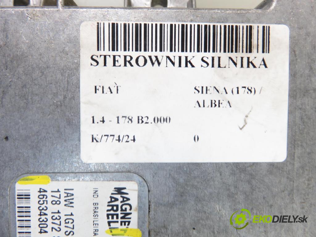 FIAT SIENA (178_) / ALBEA SEDAN 1998 51,00 1.4 - 178 B2.000 1372,00 Riadiaca jednotka Motor IAW1G7SP71 ; 46534304