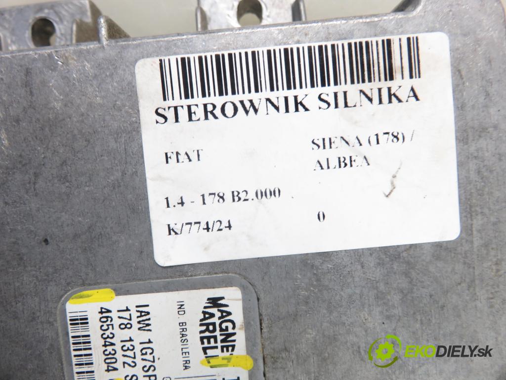 FIAT SIENA (178_) / ALBEA SEDAN 1998 51,00 1.4 - 178 B2.000 1372,00 Riadiaca jednotka Motor IAW1G7SP71 ; 46534304