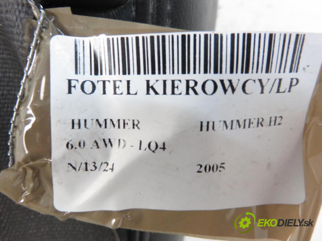HUMMER HUMMER H2 SUV 2005 249,00 6.0 AWD - LQ4 5967,00 Sedadlo šoféri