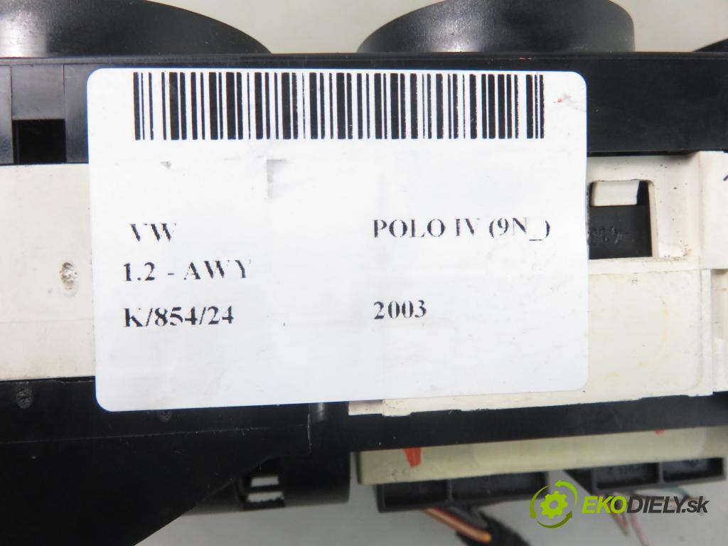 VW POLO (9N_) HB 2003 40,00 1.2 6V 54 - AWY 1198,00 Panel kúrenia 6Q0819445