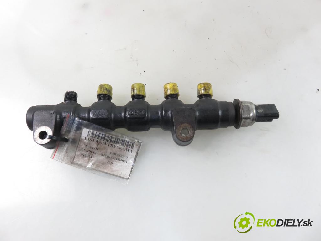 PEUGEOT PARTNER Skrzynia KOMBIVAN 2011 66,00 1.6 HDi 16V - 9HS (DV6TED4BU) 1560,00 Lišta vstrekovacia 9654592680  ; 9655465480 (Vstrekovacie lišty)