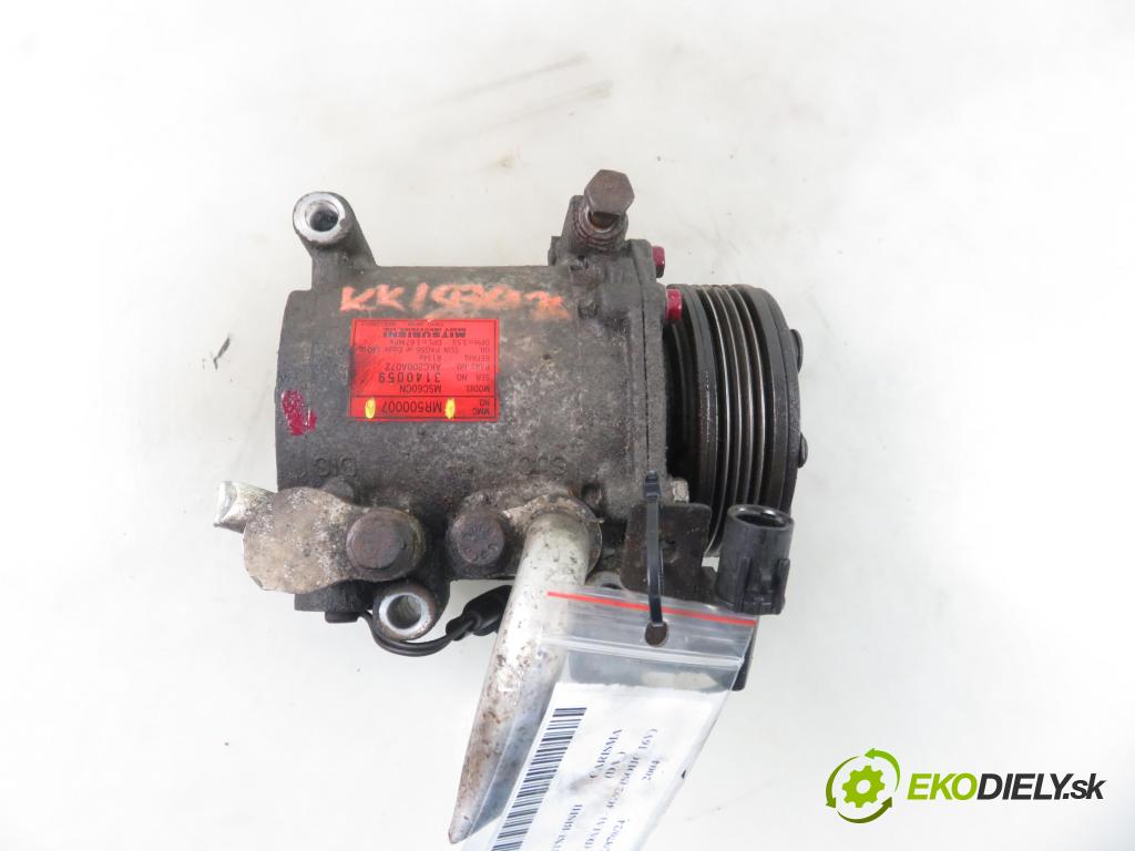 MITSUBISHI CARISMA (DA_) LIFTBACK 2004 73,00 1.6 (DA1A) - 4G92 (SOHC 16V) 1597,00 KOMPRESOR: klimatizace MR500007 (Kompresory)
