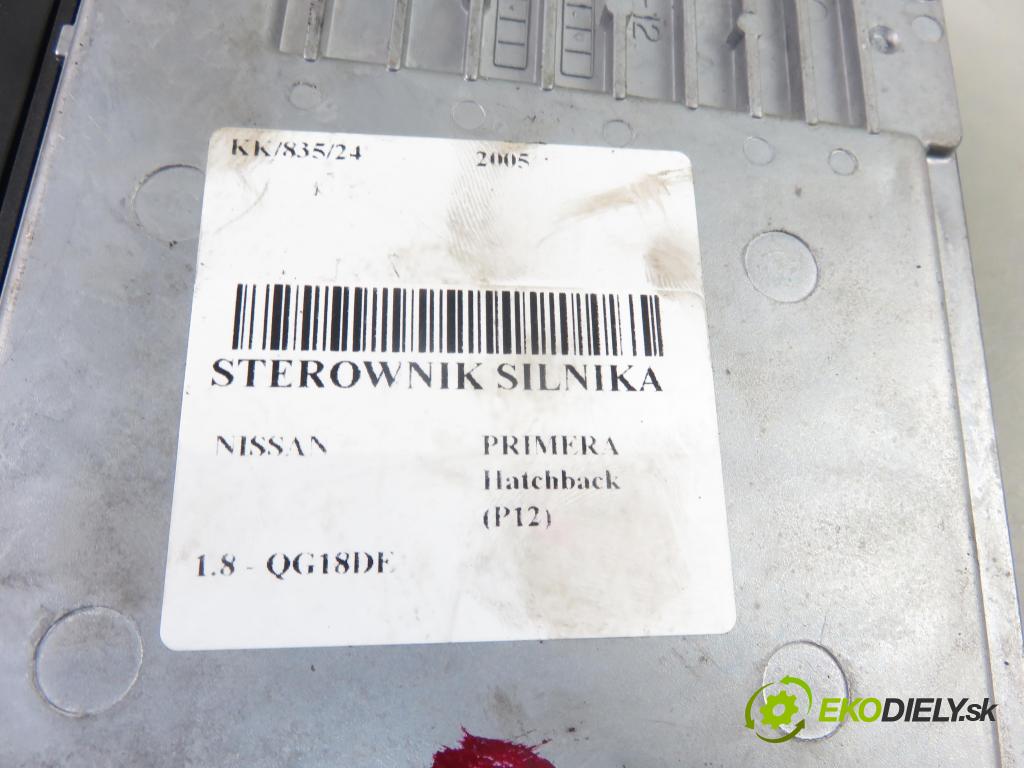 NISSAN PRIMERA Hatchback (P12) LIFTBACK 2005 0,00 1.8 - QG18DE 1769,00 Riadiaca jednotka Motor MEC37060