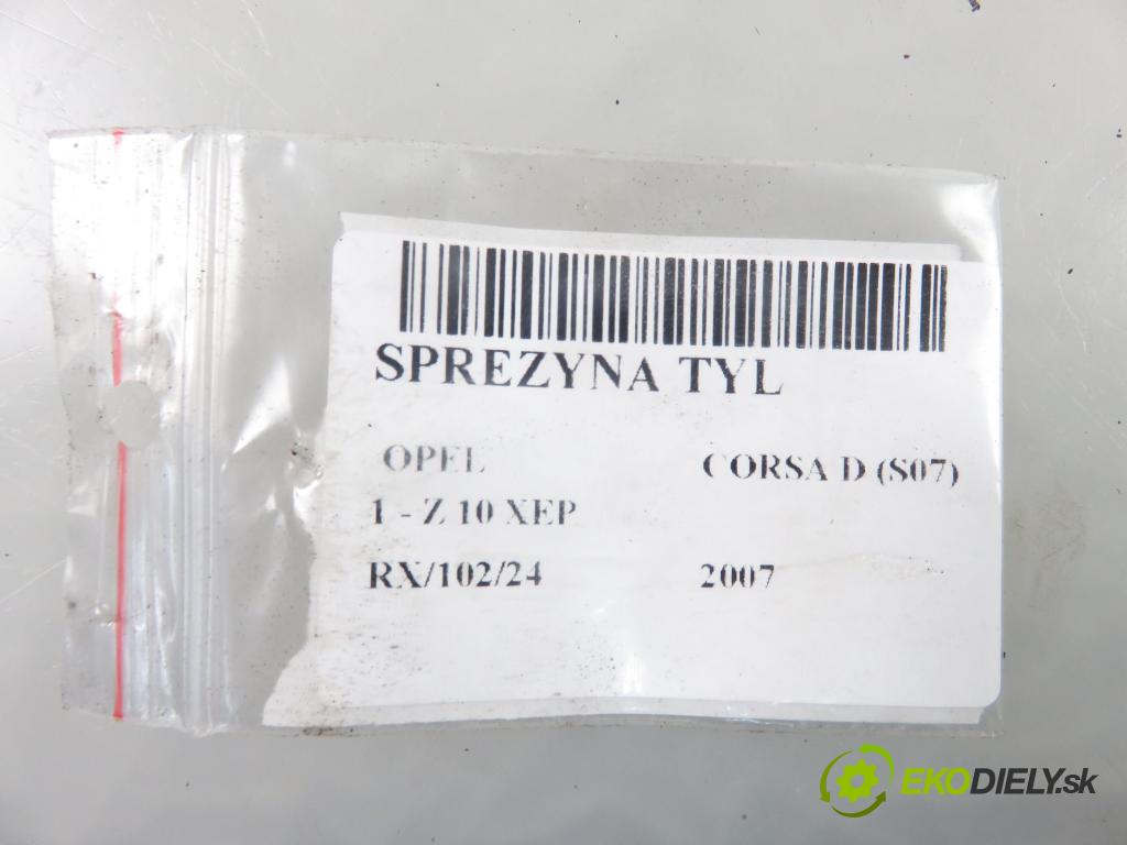 OPEL CORSA D (S07) HB 2007 44,00 1.0 12V 60 - Z 10 XEP 998,00 Pružina zadné