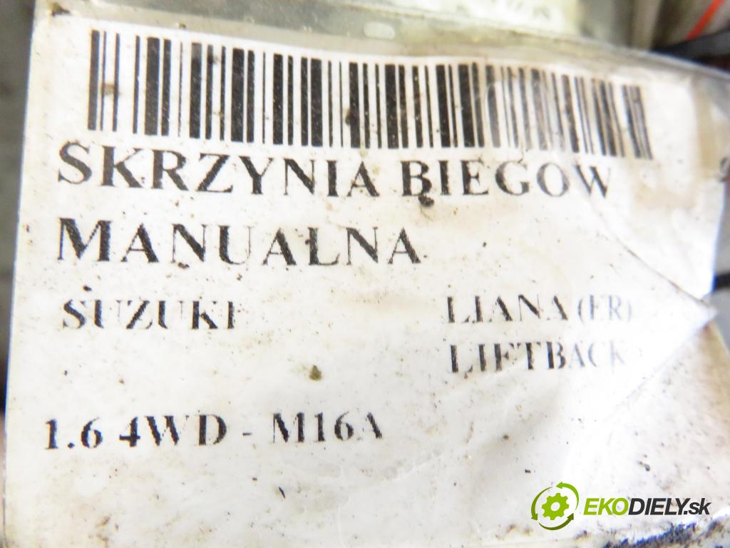 SUZUKI LIANA (ER) HB 2006 79,00 1.6 4WD - M16A 1586,00 Prevodovka MANUALNA PG7 ; 6K01036 ; 46K13