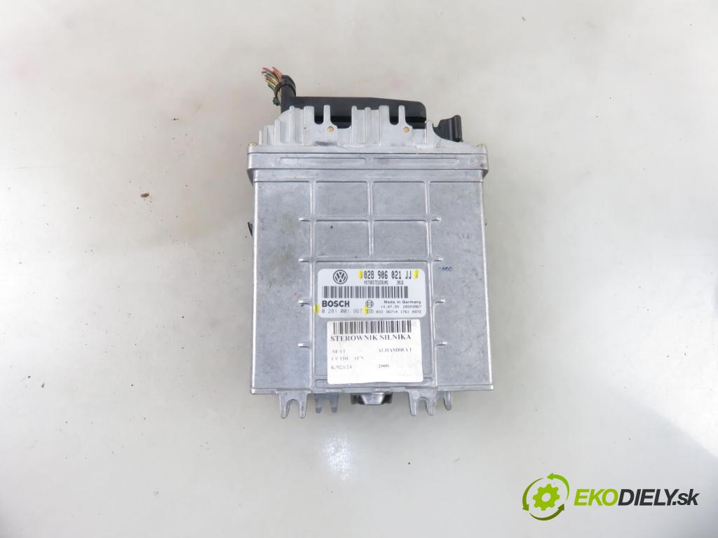 SEAT ALHAMBRA (7V8, 7V9) MINIVAN 2000 81,00 1.9 TDI 110 - AFN 1896,00 Riadiaca jednotka Motor 028906021JJ ; 0281001967