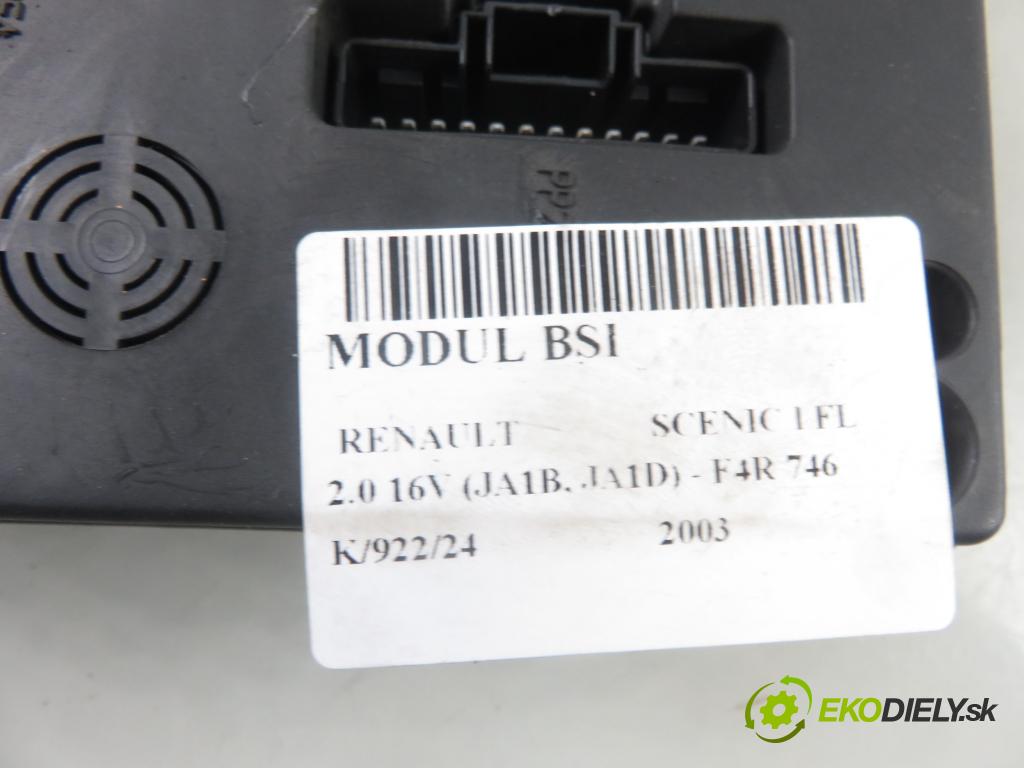 RENAULT SCENIC I (JA0/1_) MINIVAN 2003 102,00 2.0 16V 139 - F4R 746 1998,00 MODUL BSI 8200029342B ; S108502610G