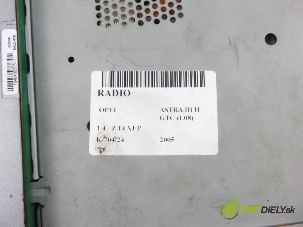 OPEL ASTRA H GTC (L08) HB 2005 66,00 1.4 - Z 14 XEP 1364,00 RADIO 13255554